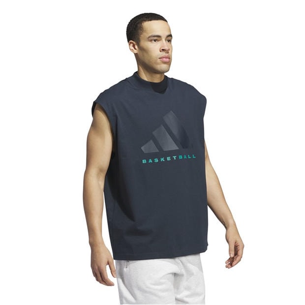 Морска синьо - adidas - Men's Short Sleeve Performance T-Shirt
