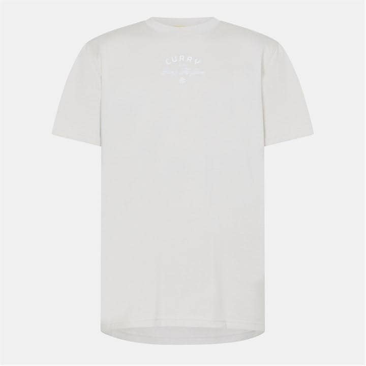 Under Armour Men's White Curry Signature Short-Sleeve Performance T-Shirt in Size L, Sports Direct