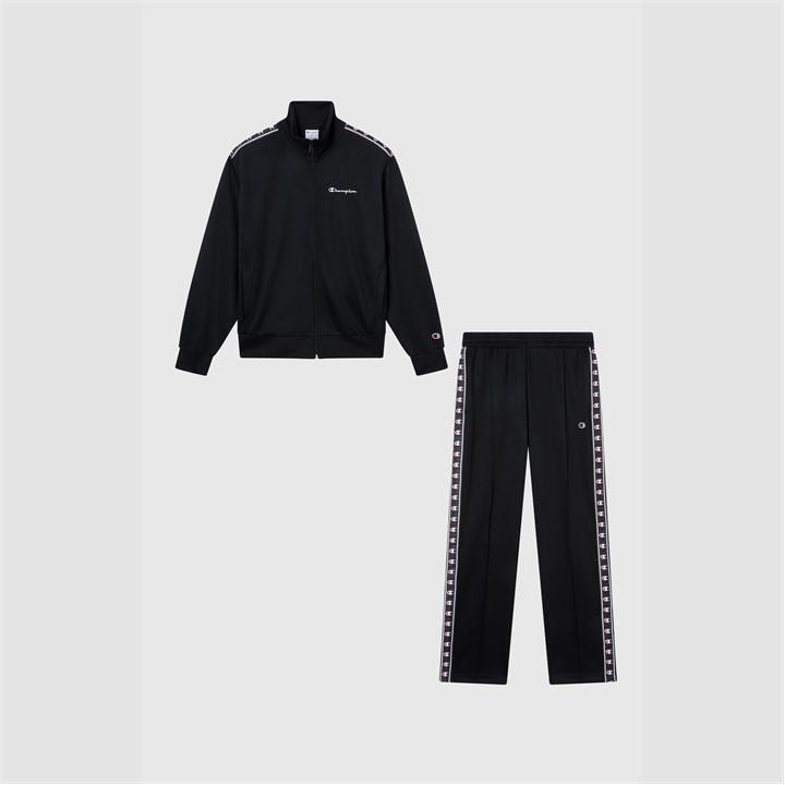 Champion Men's Black Poly Tracksuit in Size 2XL, Sports Direct