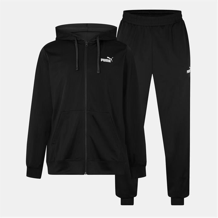 Puma Men's Black Poly Tracksuit in Size M, Sports Direct