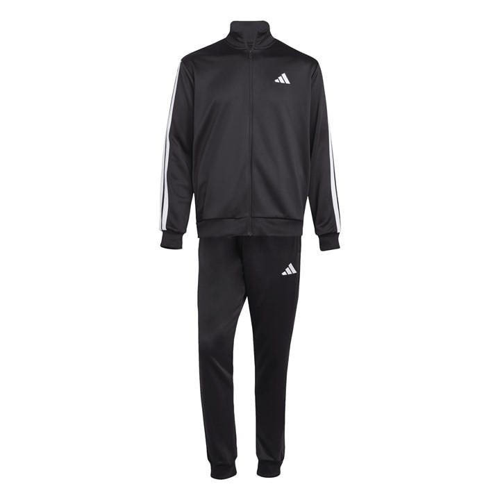 Adidas Boys Black 3-Stripe Tracksuit Juniors - Size 9