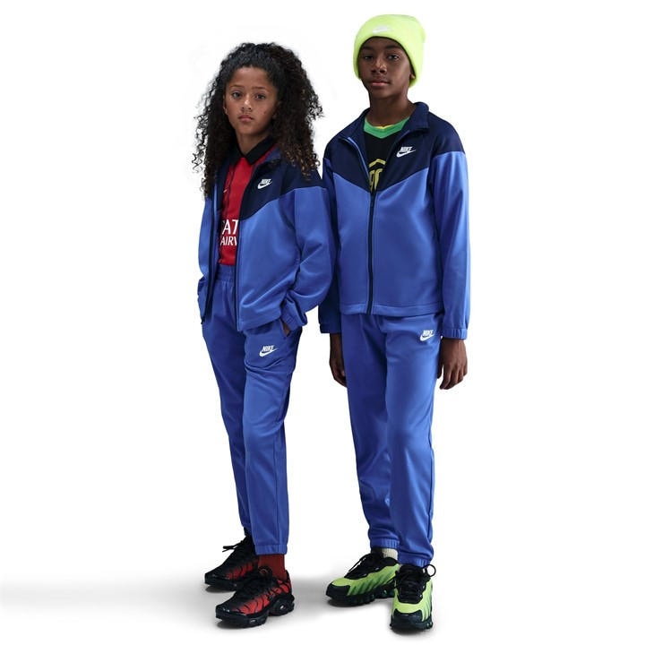 Nike  Kids Blue Nsw Poly Tracksuit  in Size 13 - 14 Years, Sports Direct