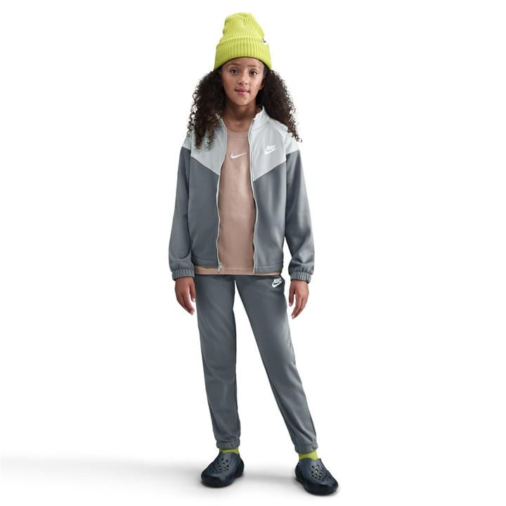 Nike  Kids Grey Nsw Poly Tracksuit  in Size 9 - 10 Years, Sports Direct