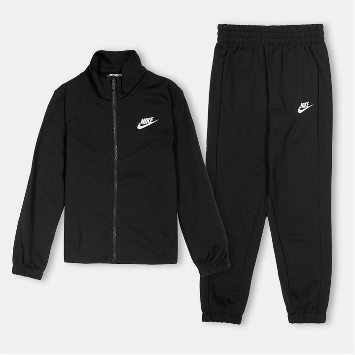 Nike  Kids Black Nsw Poly Tracksuit  in Size 11 - 12 Years, Sports Direct