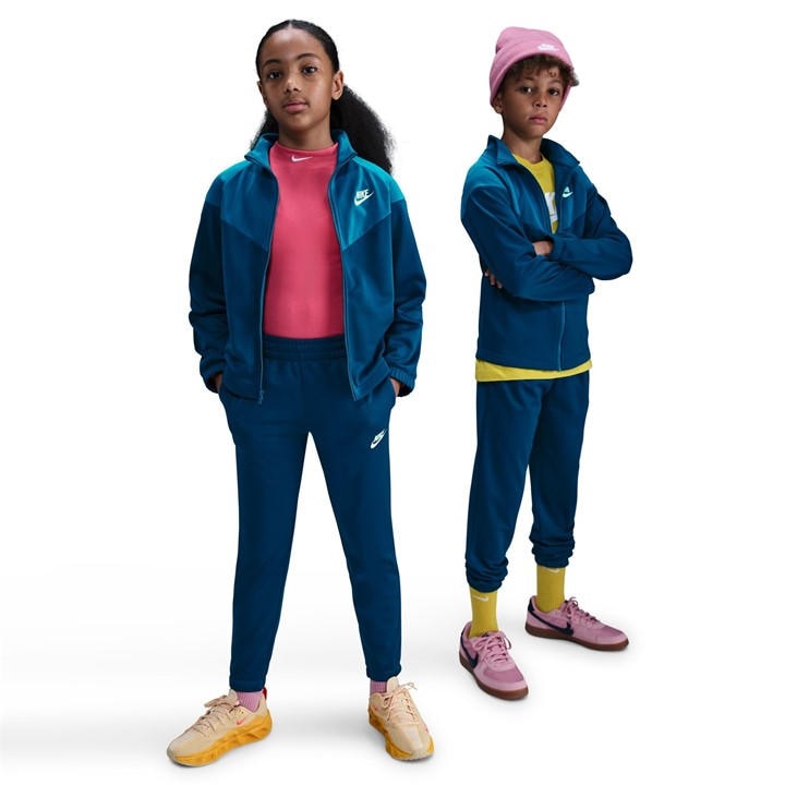 Nike  Kids Blue Nsw Poly Tracksuit  in Size 9 - 10 Years, Sports Direct