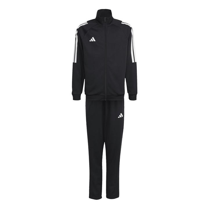 Adidas Boys Black Essentials Sereno Tracksuit  in Size 11 - 12 Years, Sports Direct