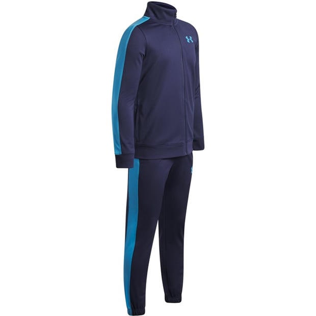 Navy/Ether Blue - Under Armour - Under Armour UA Rival Knit Tracksuit Boys
