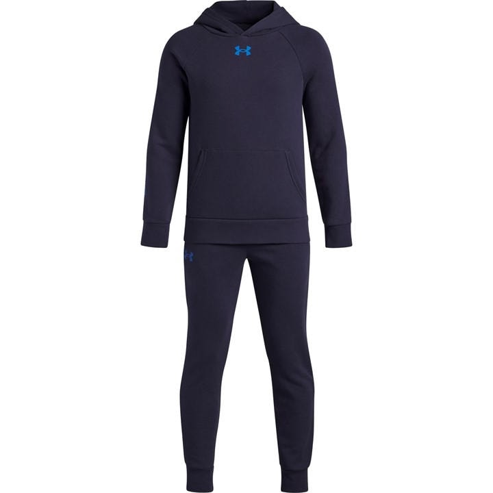 Under Armour Boys Blue Ua Rival Fleece Suit Tracksuit in Size 9 - 10 Years, Sports Direct