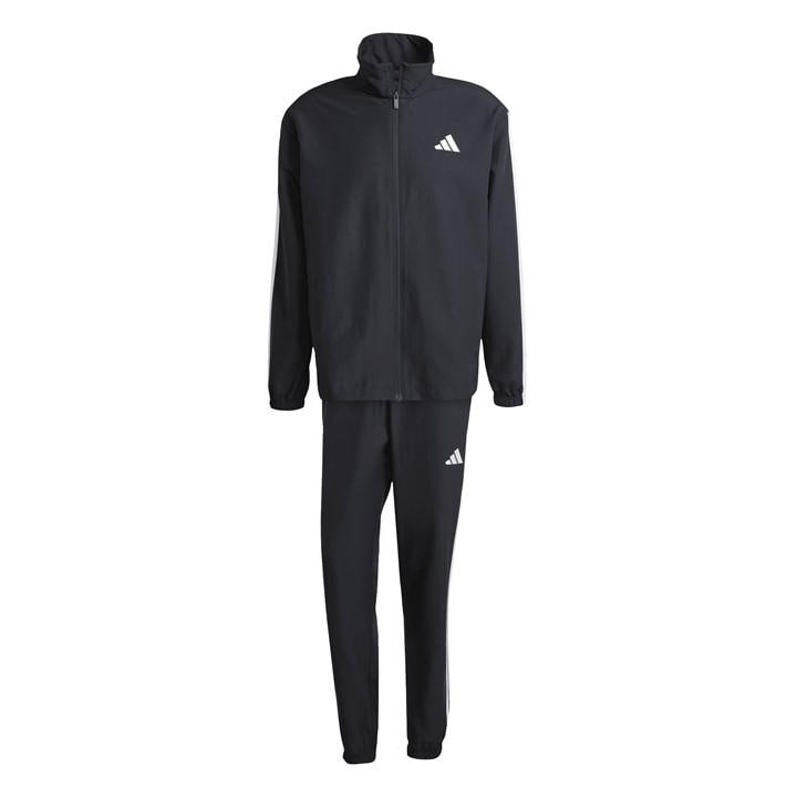 Adidas Men's Black Woven Tracksuit in Size L, Sports Direct