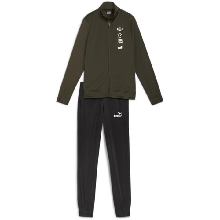 Puma  Kids Green Logo Tracksuit Set  in Size 5 - 6 Years, Sports Direct