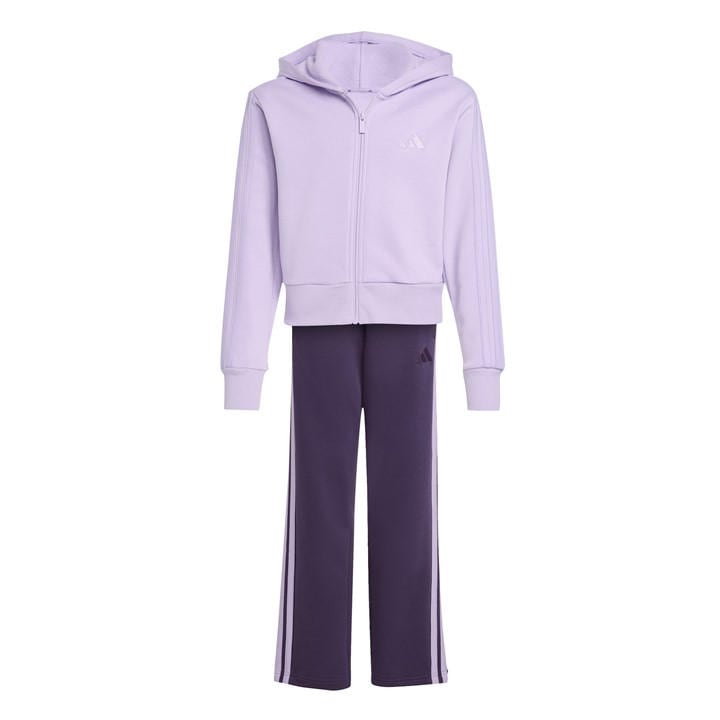 Adidas Girls Purple Essentials Tracksuit Set  in Size L, Sports Direct
