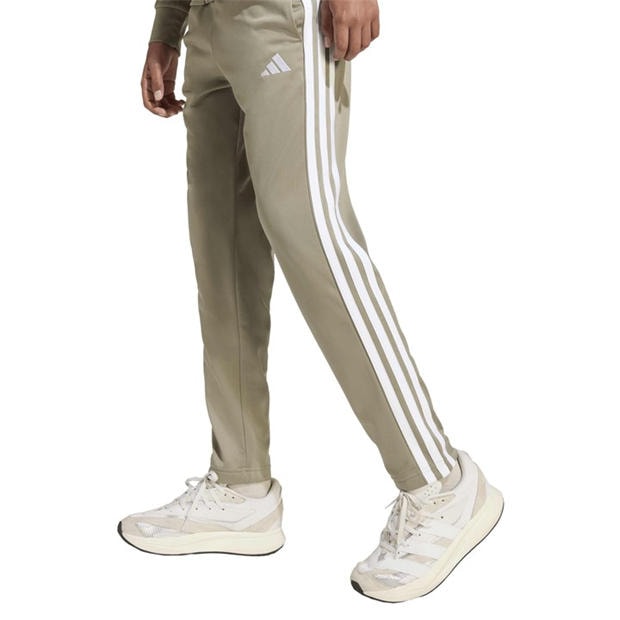 Pebble/White - adidas - Essentials 3-Stripes Zip Tracksuit
