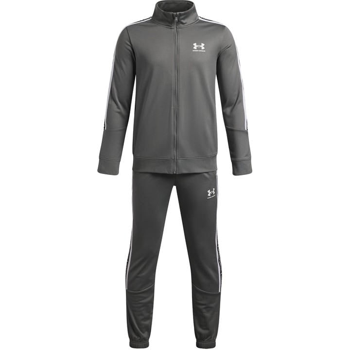 Under Armour Boys Grey Kids' Icon Tape Fleece Tracksuit in Size 13 - 14 Years, Sports Direct