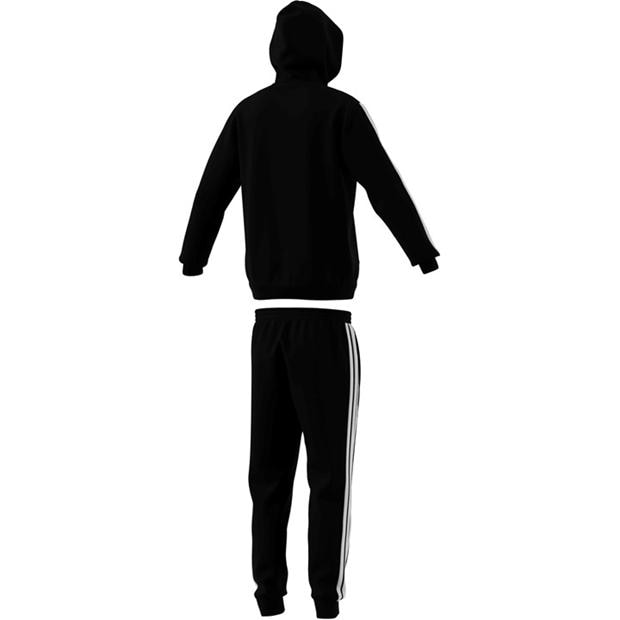 Black/Grey - adidas - 3S Fleece Tracksuit Mens