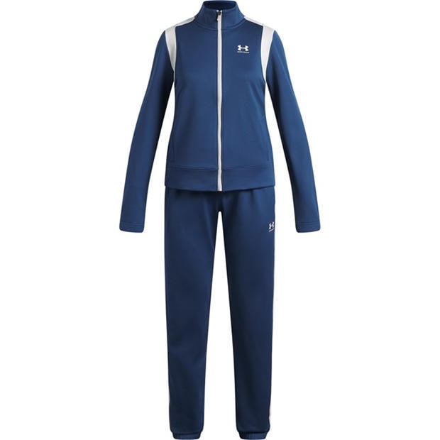 Navy / White - Under Armour - UA Knit Tracksuit Girls'