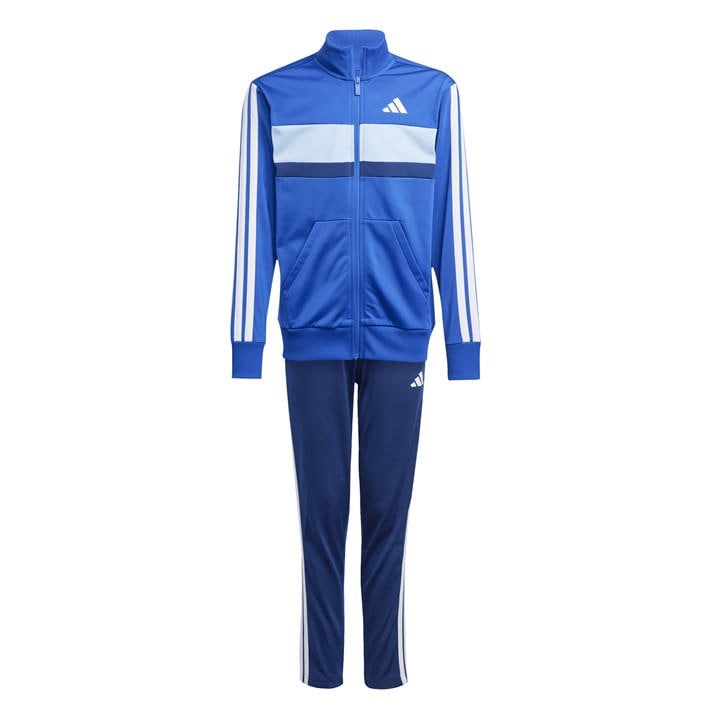 Adidas Boys Blue 3S Essentials Tiberio Tracksuit in Size 14 Years, Sports Direct