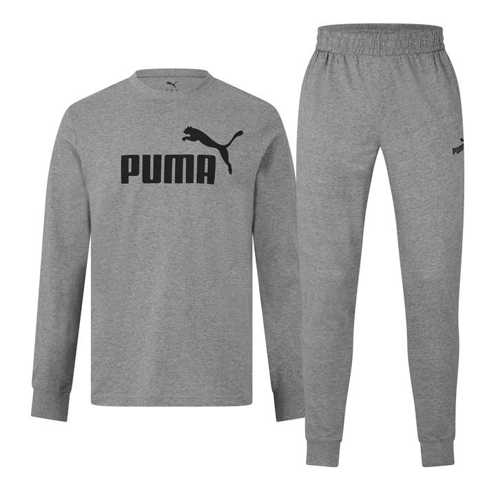 Puma Men's Grey Leisurewear Long Fleece Full Tracksuit in Size 2XL, Sports Direct