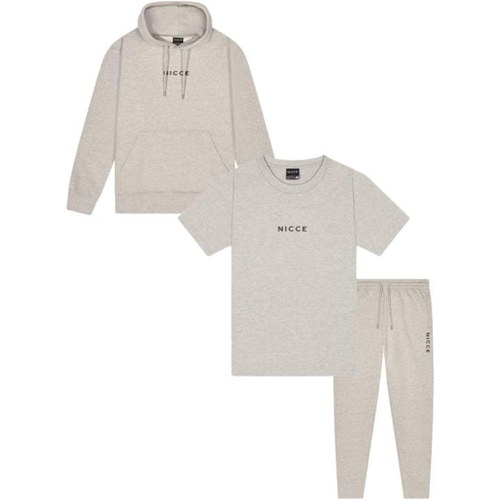 Nicce Men's Grey Dean Fleece Tracksuits in Size XL, Sports Direct
