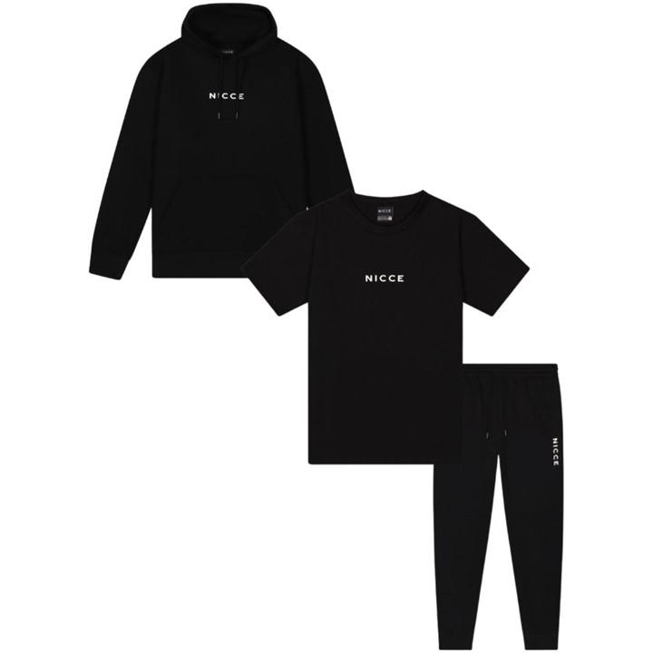Nicce Men's Black Dean Fleece Tracksuits in Size 2XL, Sports Direct