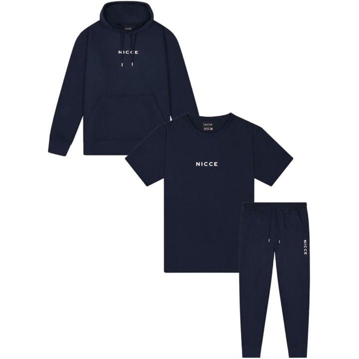 Nicce Men's Blue Dean Fleece Tracksuits in Size 2XL, Sports Direct