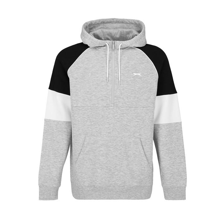 Slazenger Men's Grey Fleece Quarter Zip Tracksuit in Size 2XL, Sports Direct
