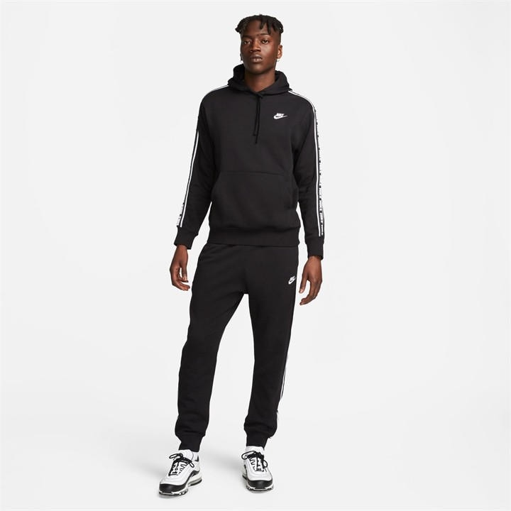 Nike Men's Black Club Fleece Graphic Hooded Tracksuit in Size XL, Sports Direct