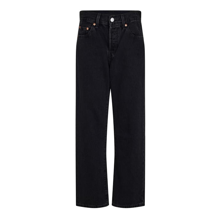 Levis Women's Black 501 Cropped Jeans in Size 25 S, Sports Direct