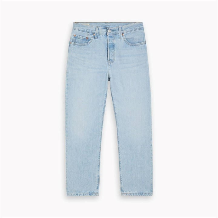 Levis Women's Blue 501 Cropped Jeans in Size 26 L32, Sports Direct