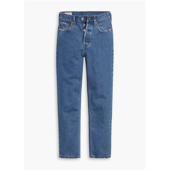 Levis Women's Blue 501 Cropped Jeans in Size 27 L32, Sports Direct