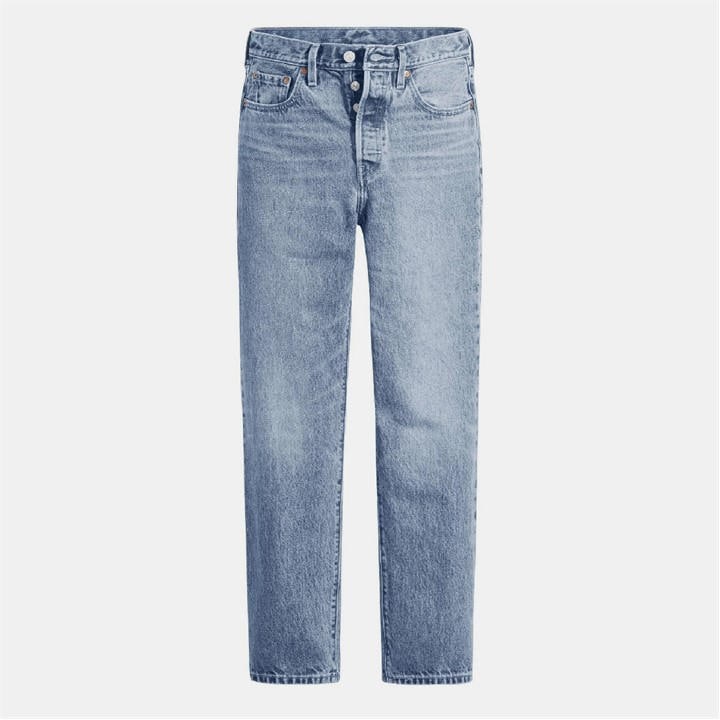 Levis Women's Blue 501 Cropped Jeans in Size 25 S, Sports Direct