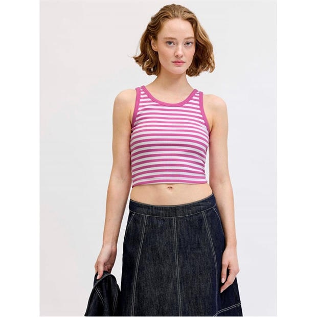 Wht/Fuji Flower - JJXX - JJXX Fallon Stripe R Ld63