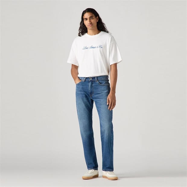 Blue - Levis - Men's 505 Blue Hour Regular Straight Leg Jeans