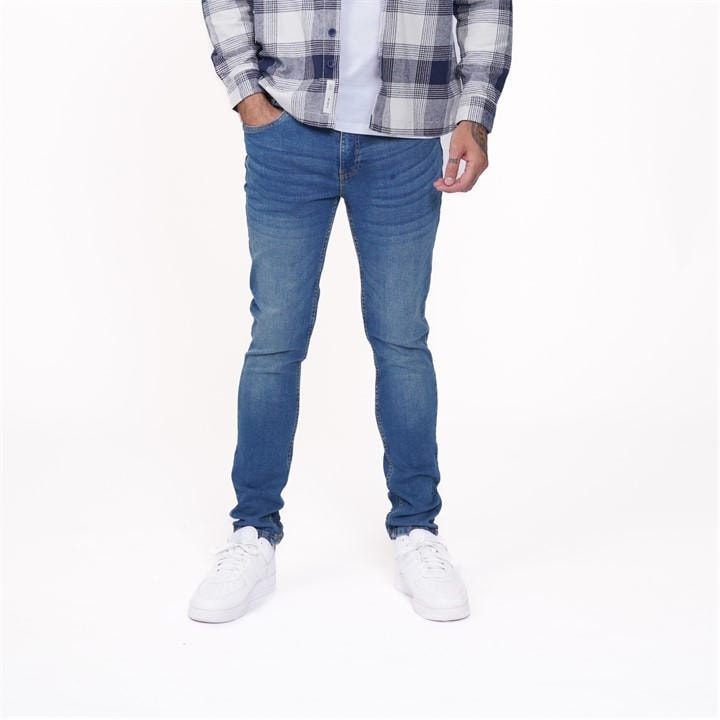 Firetrap Men's Blue Skinny Jeans in Size 36 L, Sports Direct