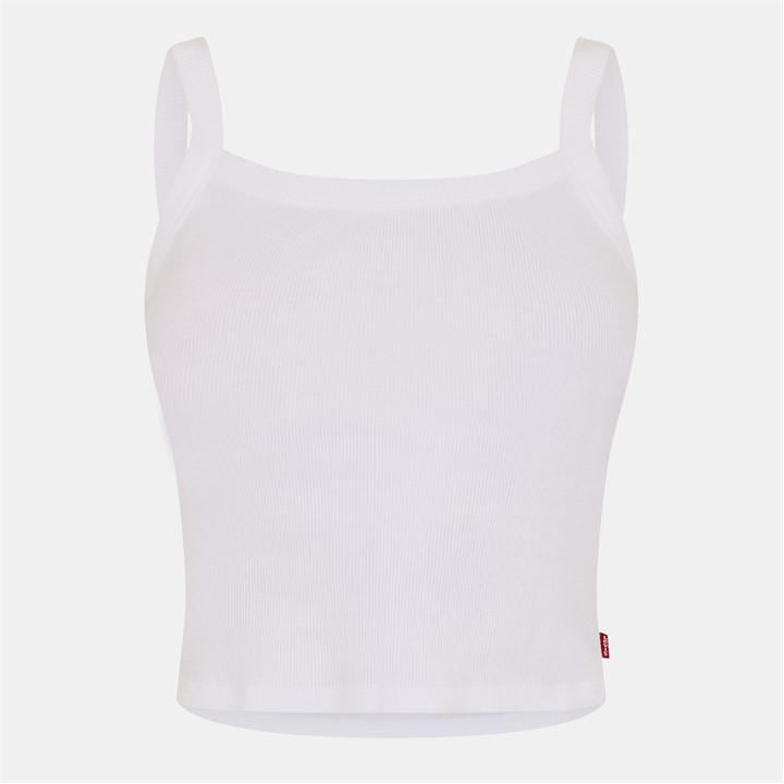 Levis Women's White Essential Sporty Tank Vest in Size 12, Sports Direct
