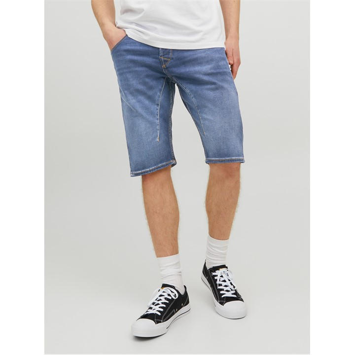 Jack And Jones Men's Blue Denim Short Extra Small