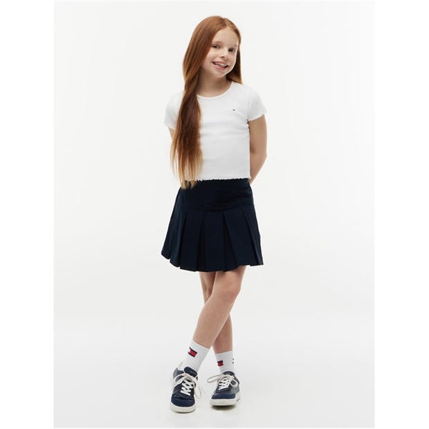 White YBR - Tommy Hilfiger - Essential Rib Top Ss