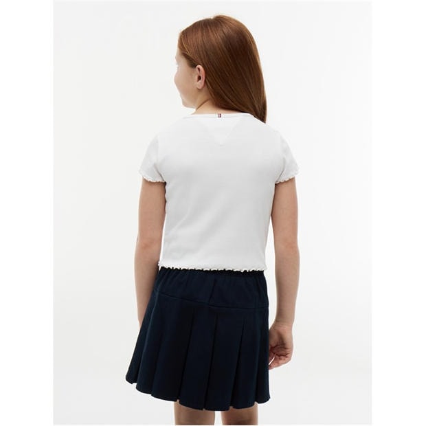 White YBR - Tommy Hilfiger - Essential Rib Top Ss