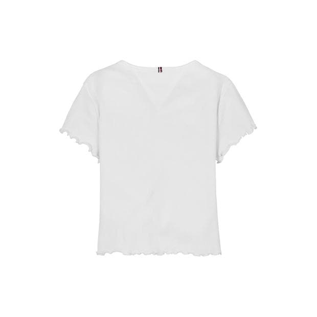 White YBR - Tommy Hilfiger - Essential Rib Top Ss