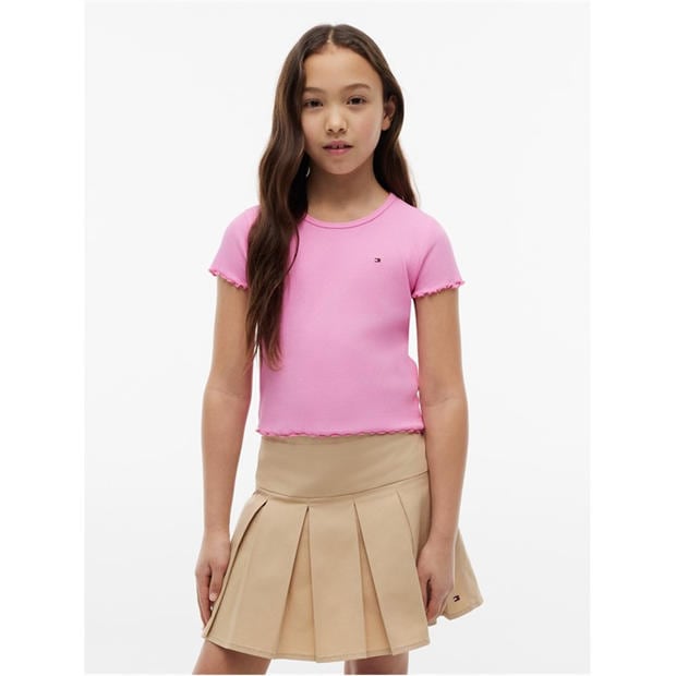 Pink Daisy TOU - Tommy Hilfiger - Essential Rib Top Ss