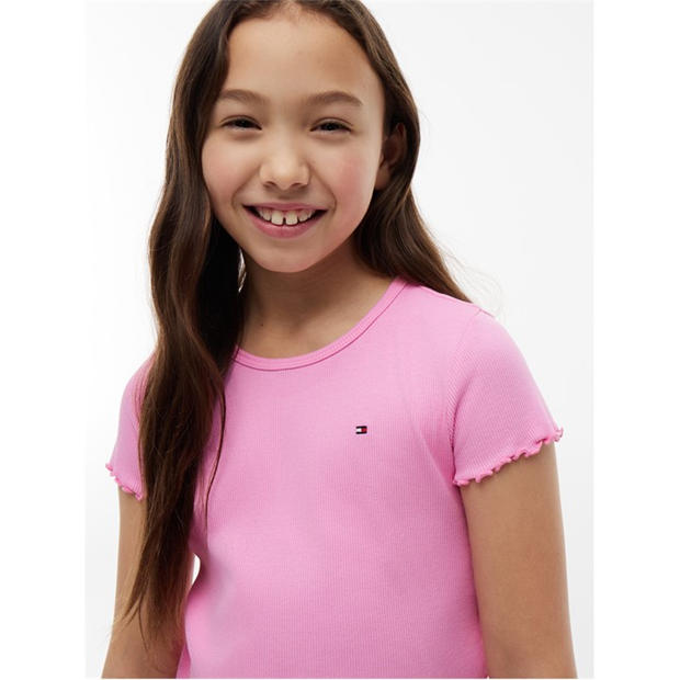 Pink Daisy TOU - Tommy Hilfiger - Essential Rib Top Ss