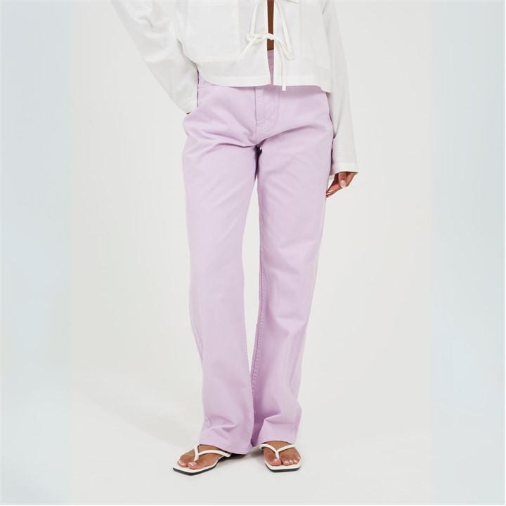 Brave Soul Women's Purple Para Straight Leg Jeans in Size 8, Sports Direct