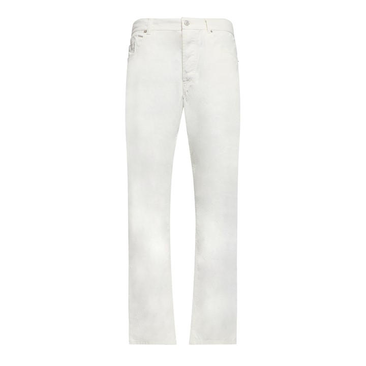Diesel Men's White P-Definitive Straight Leg Jeans in Size 30 R, Sports Direct