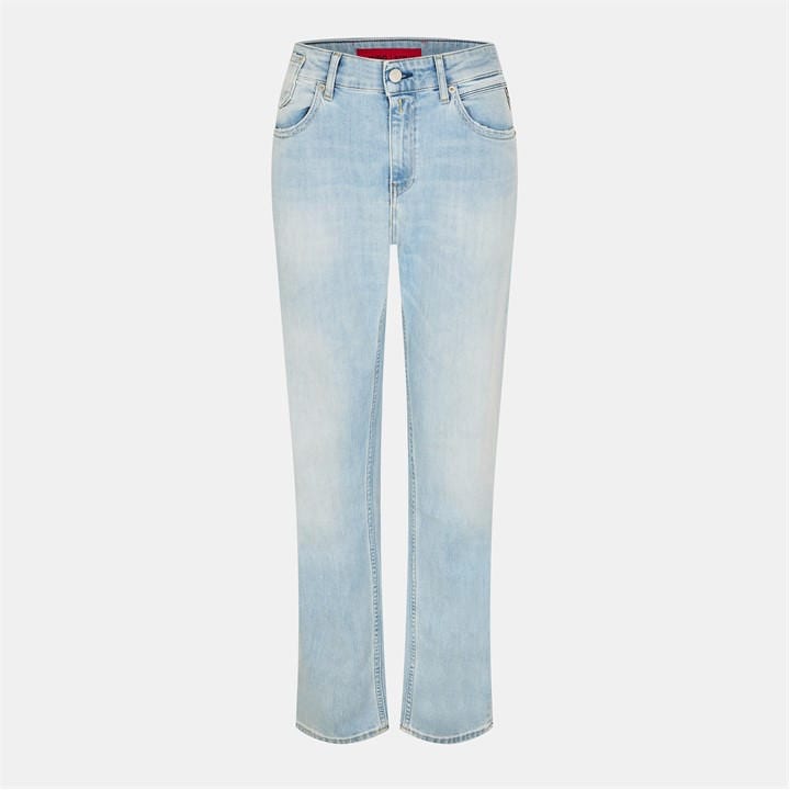 Hugo Women's Grey Marty Straight Leg Jeans in Size 27 L32, Sports Direct