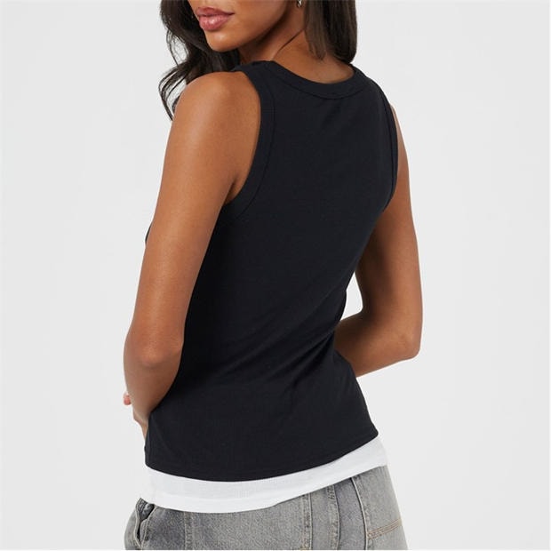 Black - Brave Soul - BS Womens Double Layer Vest