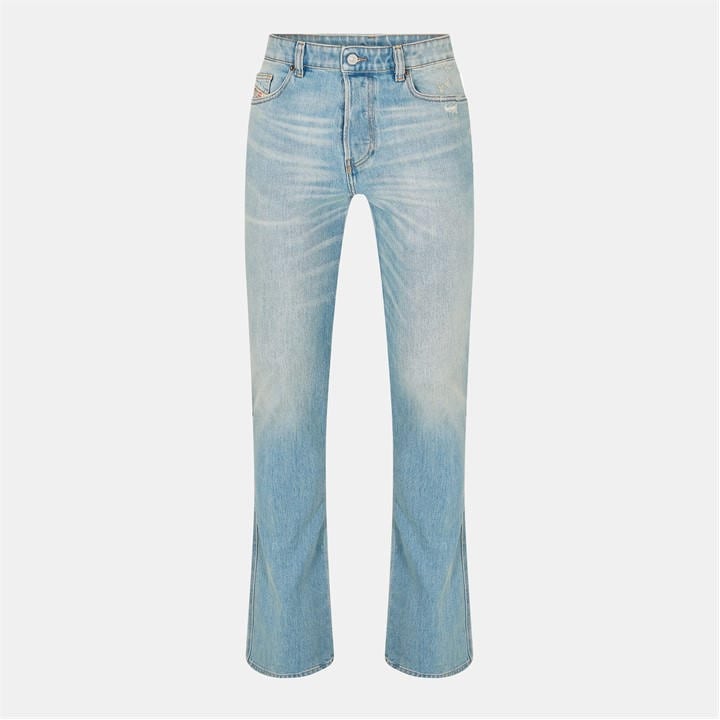 Diesel Men's Blue Structured Denim Straight Leg Jeans in Size 27 R, Sports Direct