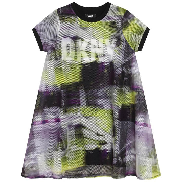Dkny Girls Purple Kids' Jersey Dress in Size 5 - 6 Years, Sports Direct