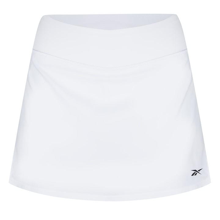 Reebok Women's White Workout Ready Vector Skirt Denim Short in Size 4, Sports Direct