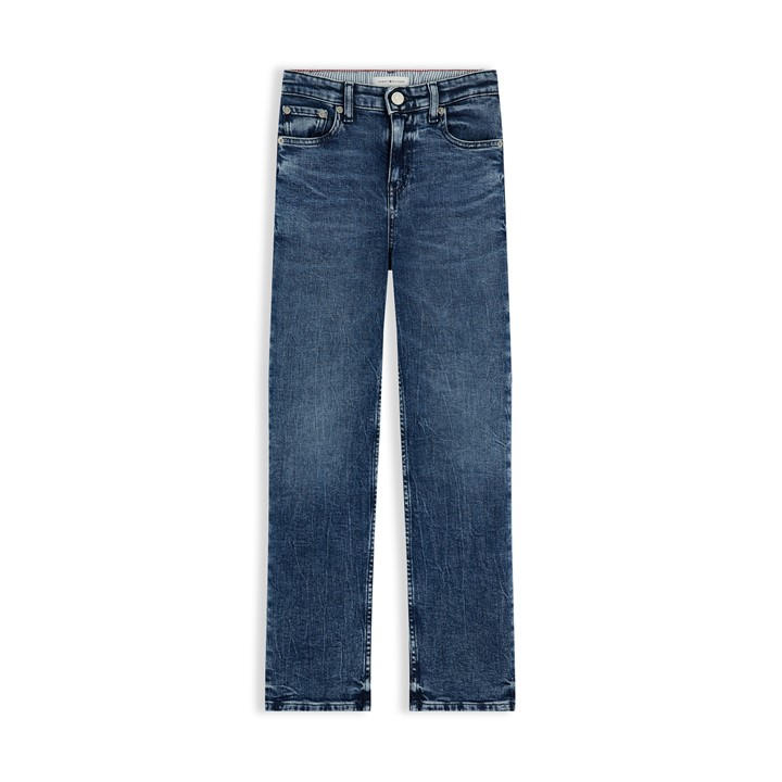 Tommy Hilfiger Boys Blue Kids' Straight Leg Jeans in Size 3 - 4 Years, Sports Direct