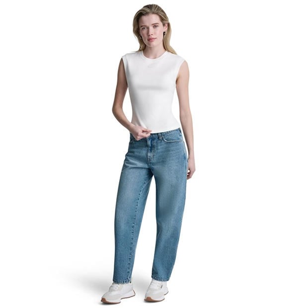 White - DKNY - Women's Racerback Vest