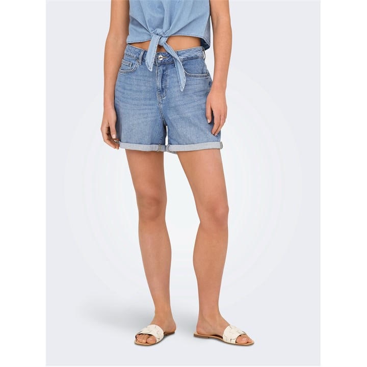 Only Women's Blue Denim Shorts in Size 12, Sports Direct